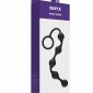 Onyx silicone anal beads