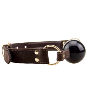 BOUND Nubuck Leather Solid Ball Gag