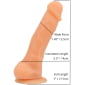 Loving Joy 7 Inch Realistic Silicone Dildo Vanilla