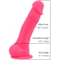 Loving Joy 7 Inch Realistic Silicone Dildo Pink