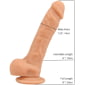 Loving Joy 8 Inch Realistic Silicone Dildo Vanilla