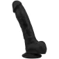 Loving Joy 8 Inch Realistic Silicone Dildo Black