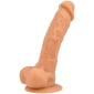 Liquid silicone dildo Strong suction base Harness compatible Realistic design and raised veins