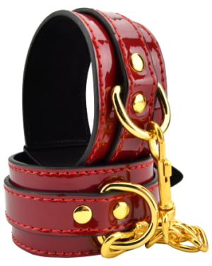 Bound to Please Red Wrist Cuffs (1)