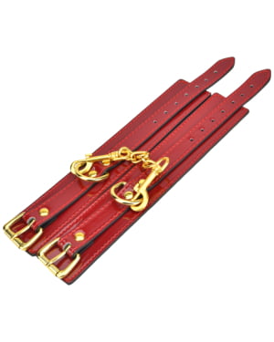 Bound to Please Red Wrist Cuffs (2)