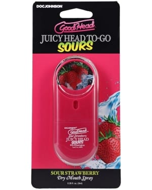 GoodHead Juicy Head Dry Mouth Spray To-Go Sour Strawberry 0.3 oz.