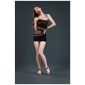 Moonlight Mesh and String Mini Dress Black One Size