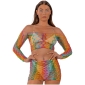 Lace by LJ Rainbow Crop Top and Skirt Set