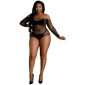 Moonlight Black Off the Shoulder Sparkle Body Plus Size