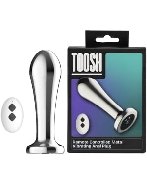 Toosh Remote Controlled Metal Vibrating Anal Plug