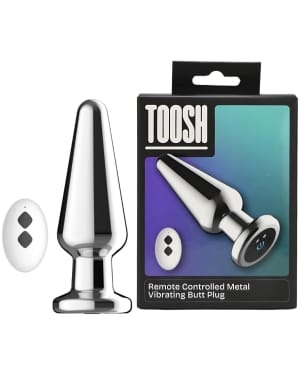 Toosh Remote Controlled Metal Vibrating Butt Plug