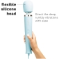 LE WAND POWERFUL PLUG IN VIBRATING MASSAGER LIGHT BLUE