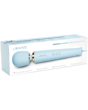 LE WAND POWERFUL PLUG IN VIBRATING MASSAGER LIGHT BLUE