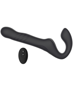 Mina Surge Remote Thrusting & Vibrating Strapless Strap On
