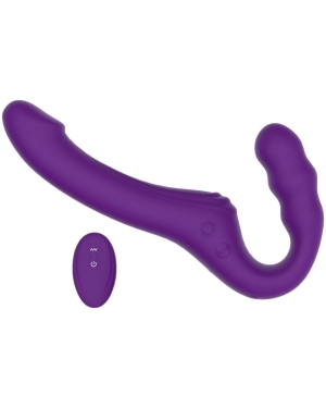 Mina Echo Remote Vibrating Strapless Strap On